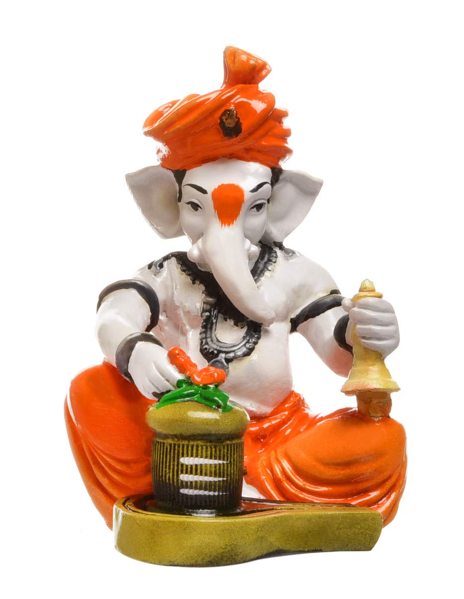 Handcrafted Polyresine Lady playing Harmonium Showpiece Sculpture | Showpiece for Home Décor and Office