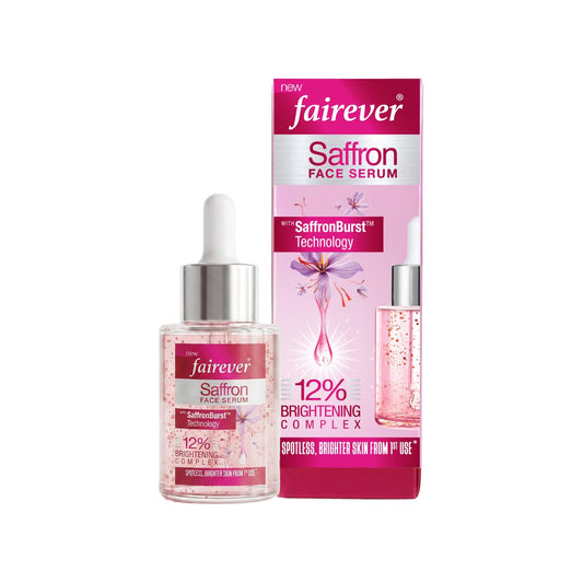 Fairever Saffron Face Serum | 12% Brightening Complex | Niacinamide, Alpha Arbutin & SaffronBurst | Reduces Dark Spots & Pigmentation | For All Skin Types | 30ml