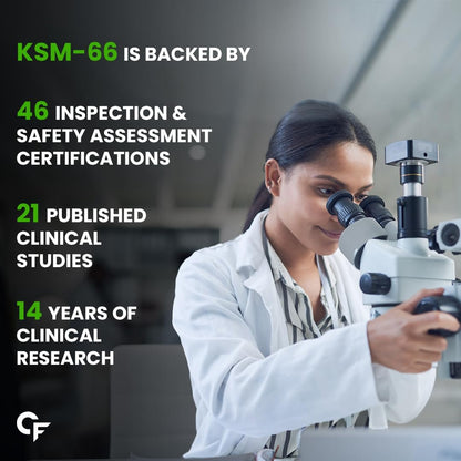 Carbamide Forte Ashwagandha KSM66 600mg - 60 Tablets I KSM 66 Ashwagandha Tablets for Men & Women | Supports Stress Management & Muscle Recovery