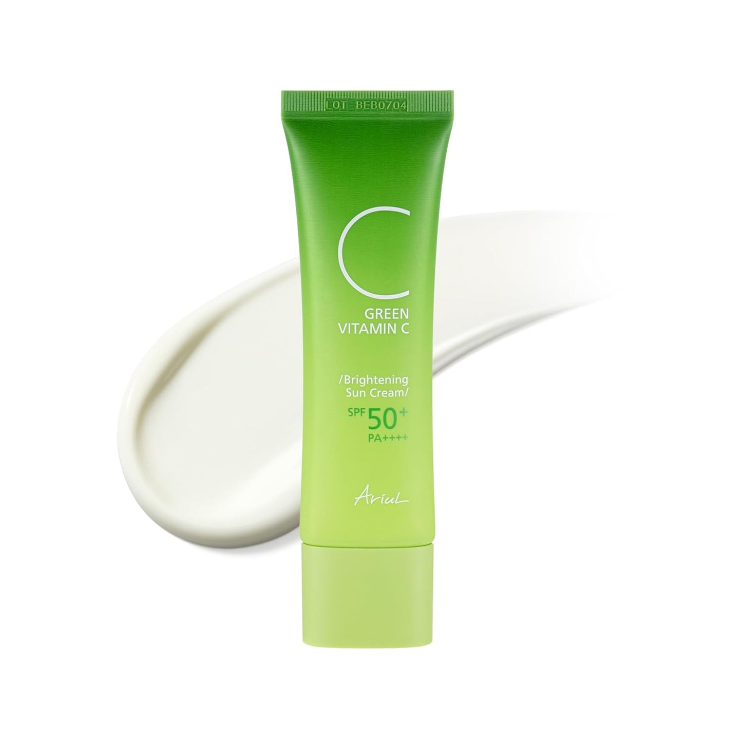 Ariul Green Vitamin C Brightening Sun Cream SPF50+ PA++++ 50ml | Korean Sunscreen for UV Protection, Hydration No White Cast, Smooth Finish