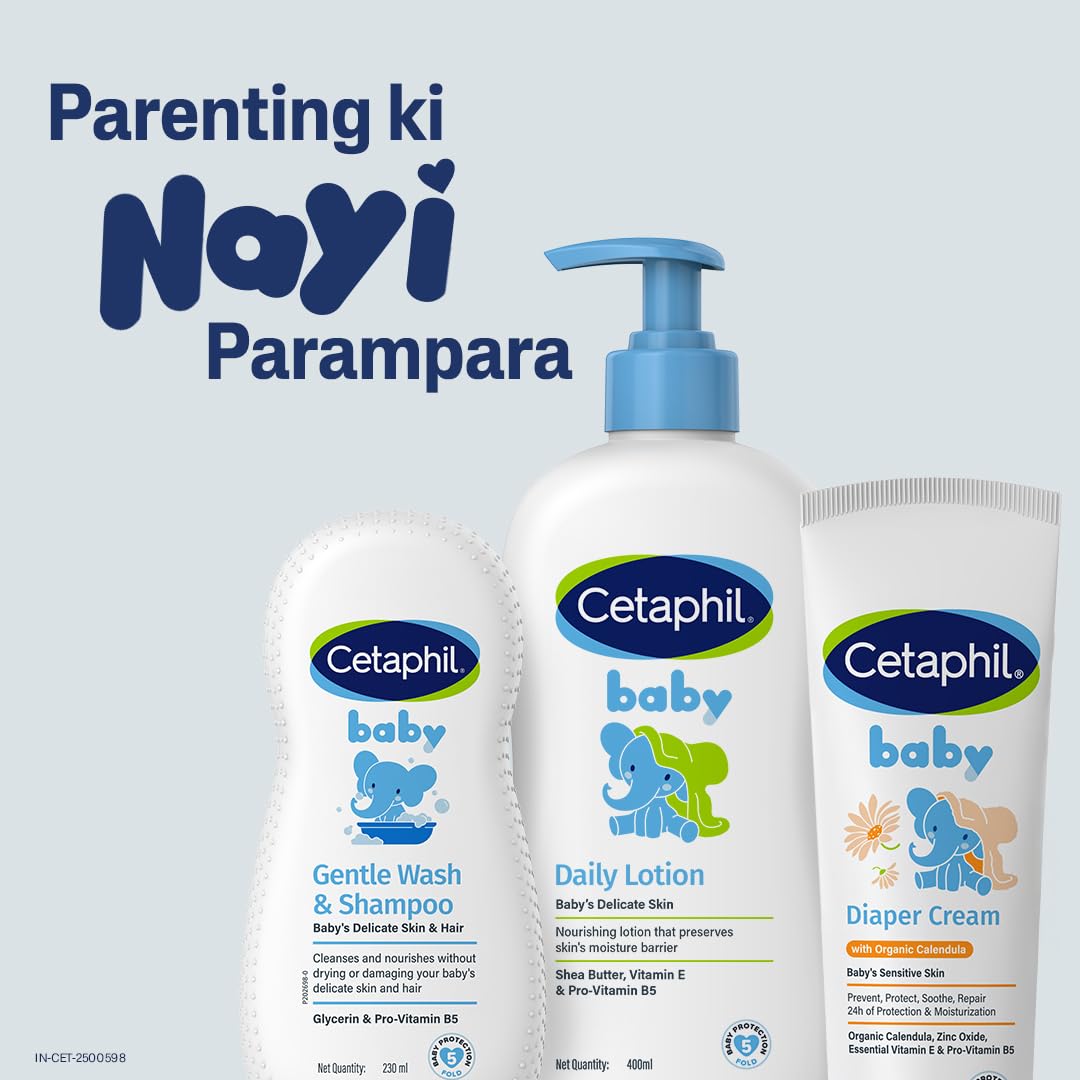 Cetaphil Baby Diaper Rash Cream with Organic Calendula 70 g | Soothes, Repairs & Protects from First Use | Zinc Oxide Barrier, Chamomile & Shea Butter | For Sensitive Baby Skin