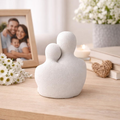 CraftVatika Abstract Family Figurine Showpiece for Home Decor,Modern Couple with Kids Statue for Living Room, Bedroom,Office Table Decoration,Gift for Family,Anniversary,Housewarming,Mother's Day