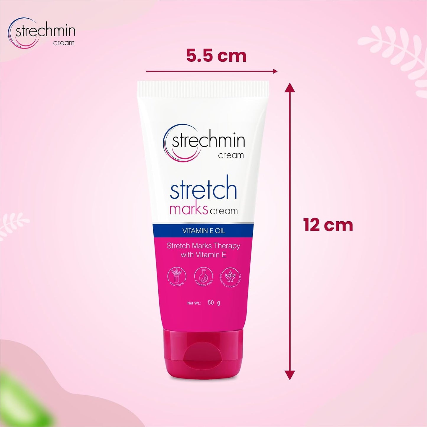 Leeford Stretch Marks Cream - 50g | Targets Old & New Stretch Marks Effectively | Goodness of Almond oil, Aloevera & Cucumber | Reduce Stretch marks & Scars During Pregnancy or Weight Loss