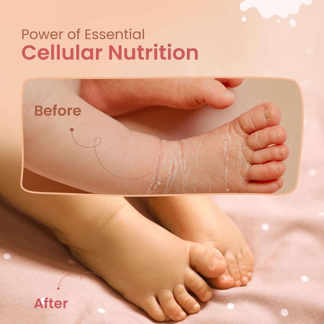 Nat Habit Baby Malai |Almond & Date| Baby Body Lotion & Moisturizer for Deep Nourishment & Skin Barrier Protection | 100% Natural, Chemical-Free Baby Cream | 120ml