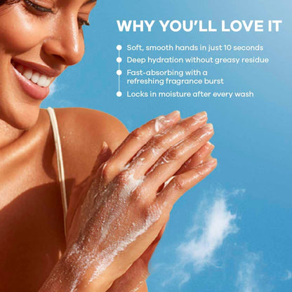 Earth Rhythm Softening Hand Cream, Locks Moisture with Ceramides, Fast Absorbing, No Silicones - Ocean Breeze