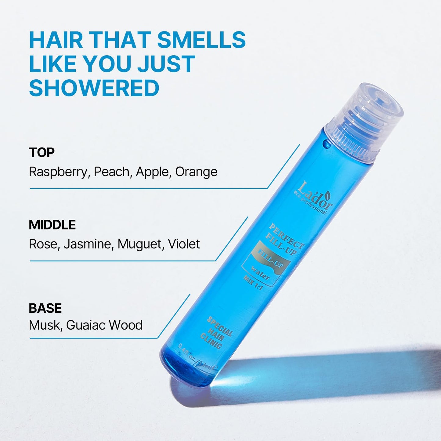 LADOR Perfect Hair Fill Up 3 Seconds Intensive Keratin Hair Mask Rinse Off Treatment for Bleached Frizzy Damaged Dry Hair, Deep Conditioner Protein Hair Care Korean Hair Ampoule (13 ml)