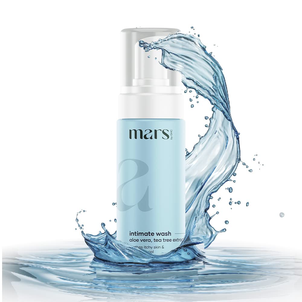 Mars by GHC Natural Intimate Wash for Men - Aloe Vera, Tea Tree Extract and Antibacterial Ingredients | Good Health Company