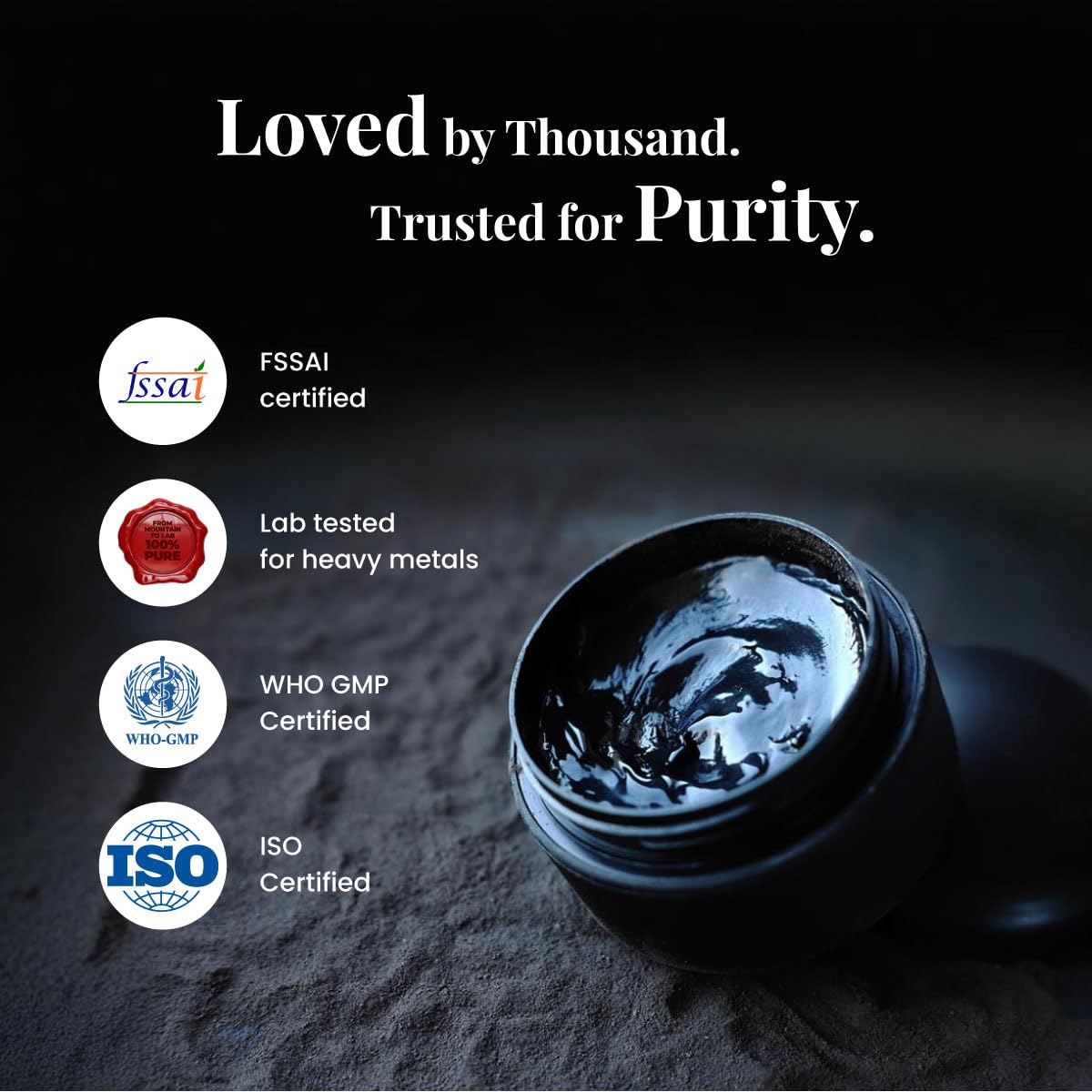 Zeelab Shilajit Pure Resin 20gm | 100% Pure Himalayan Shudh Shilajeet | Natural Source of Fulvic Acid & Minerals | Supports Energy, Stamina, Strength & Vitality– 20gm