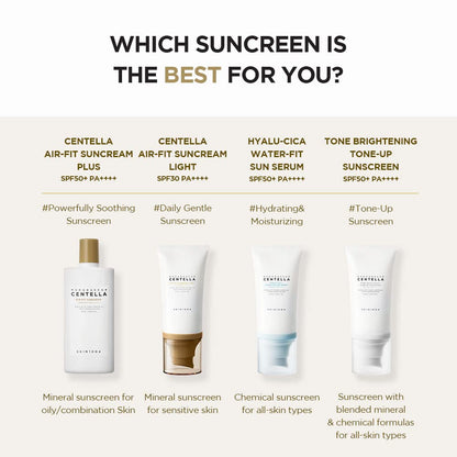 SKIN1004 Centella Air-Fit Suncream SPF30+ PA++++ 50ml - Lightweight Physical Sunscreen for All Skin Types