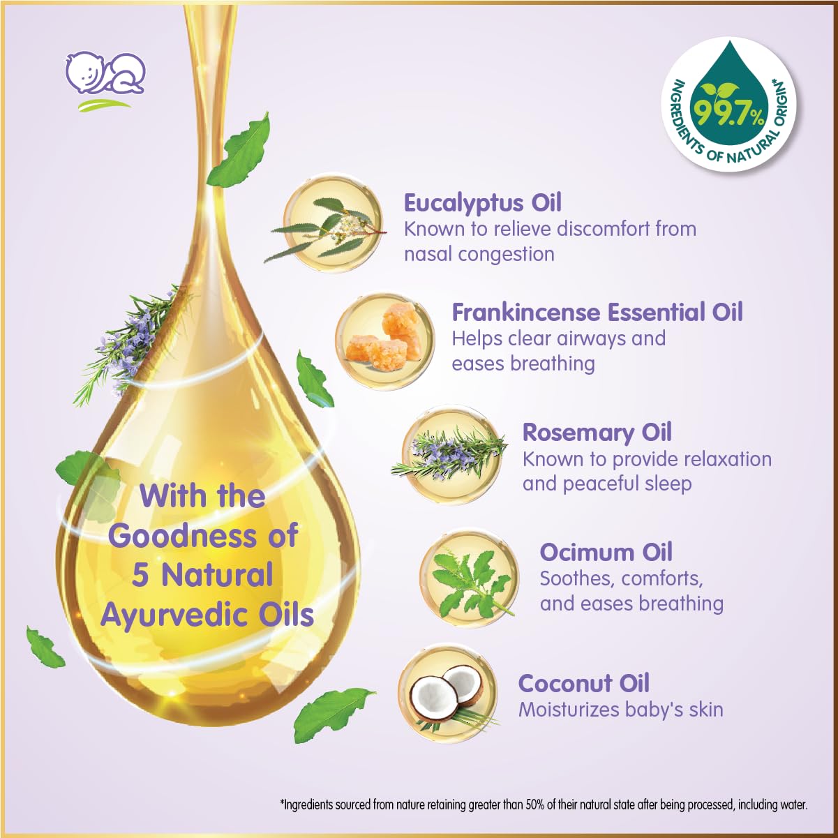 Himalaya Soothing Baby Rub (50ml) | with Eucalyptus Oil | Releives Nasal Congestion & helps easy breathing