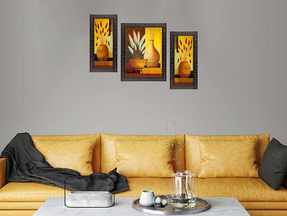3 PC Set of Floral Paintings (1092)