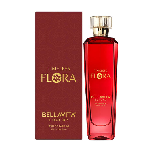 BELLAVITA TIMELESS FLORA | Dubai Crafted | Perfume For Woman | 100ml | 25% Oil Concentration | Rose, Mandarin, Sandalwood & Patchouli | Premium Long Lasting Perfume