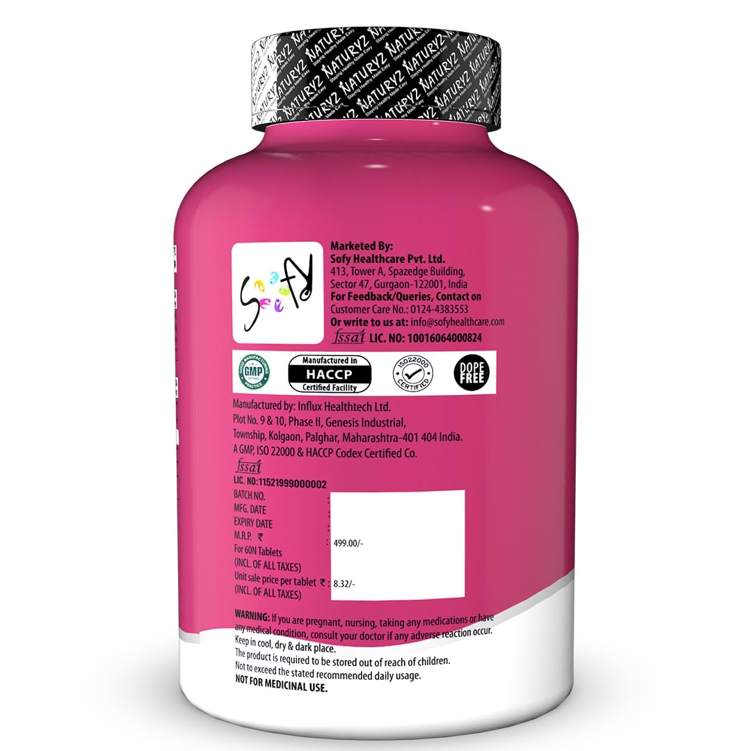 Pink supplement bottle with label on a white background
