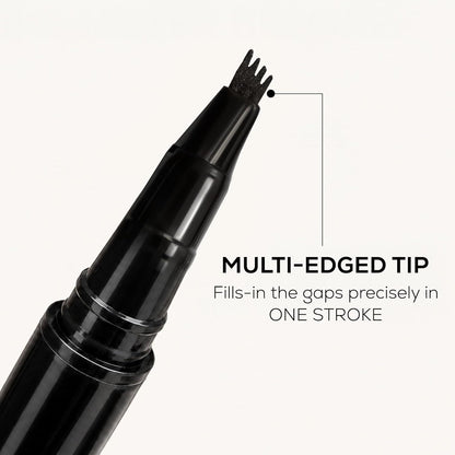 RENEE Browfill Eyebrow Pen - Black | Waterproof & Smudge-Proof | One Swipe Application | Micro Precision | Natural & Long-Lasting Finish | For Denser & Fuller Eyebrows | Easy to Use | Cruelty-Free