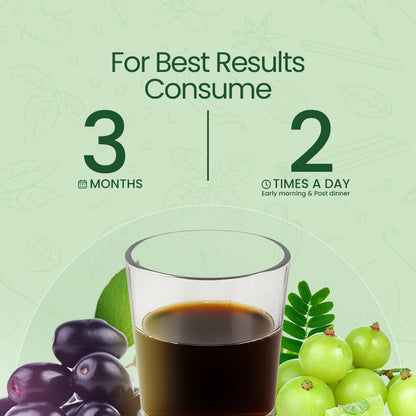 Krishna's Diabic Care Juice - 1000 ml | Blend of 11 herbs Methi, Amla, Karela, Jamun, Kutki, Guduchi & 5 other herbs to manage sugar levels | Made in India