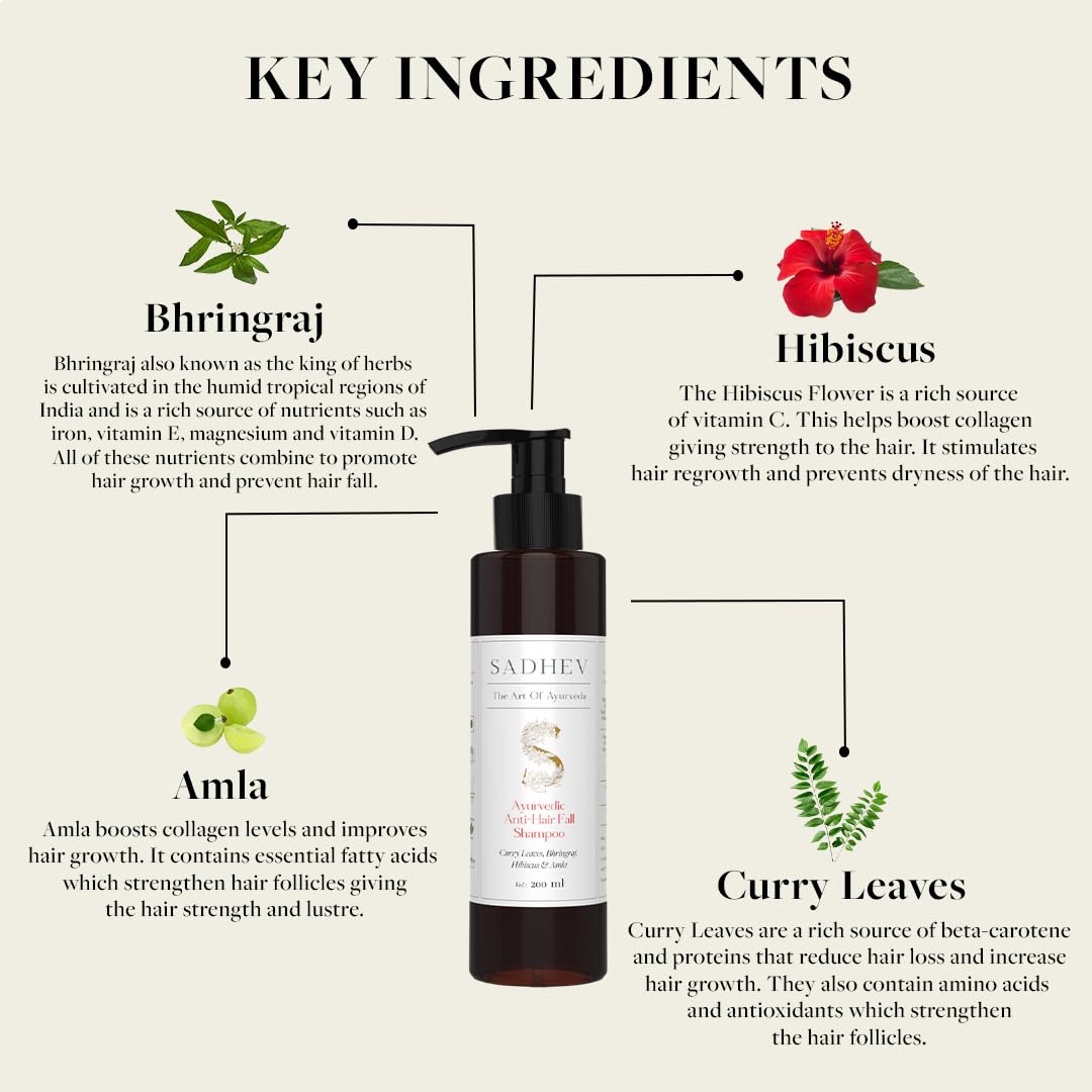 Sadhev Ayurvedic Anti-Hairfall Shampoo