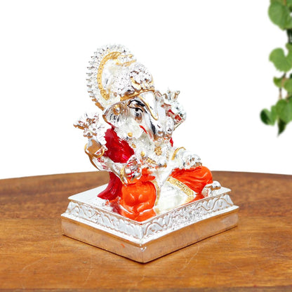 Resin Lord Ganesha Idol – Decorative Murti for Pooja Room, Car Dashboard, Home Decor & Spiritual Gifting