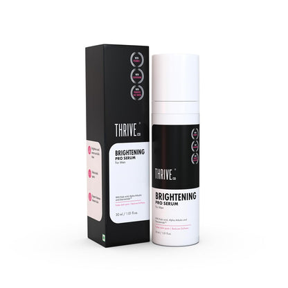 Thrive brightening pro serum packaging on a white background