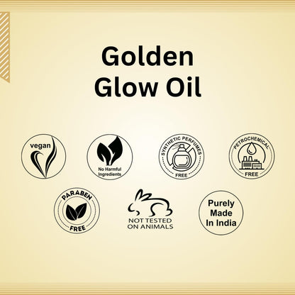 Aroma Treasures Golden Glow Facial Oil (50ml) – Turmeric & Calendula Anti-Pigmentation Blend for Youthful Radiance, 100% Natural | Deep Moisture, Dark Spot Reduction, Firmness & Glow Boost