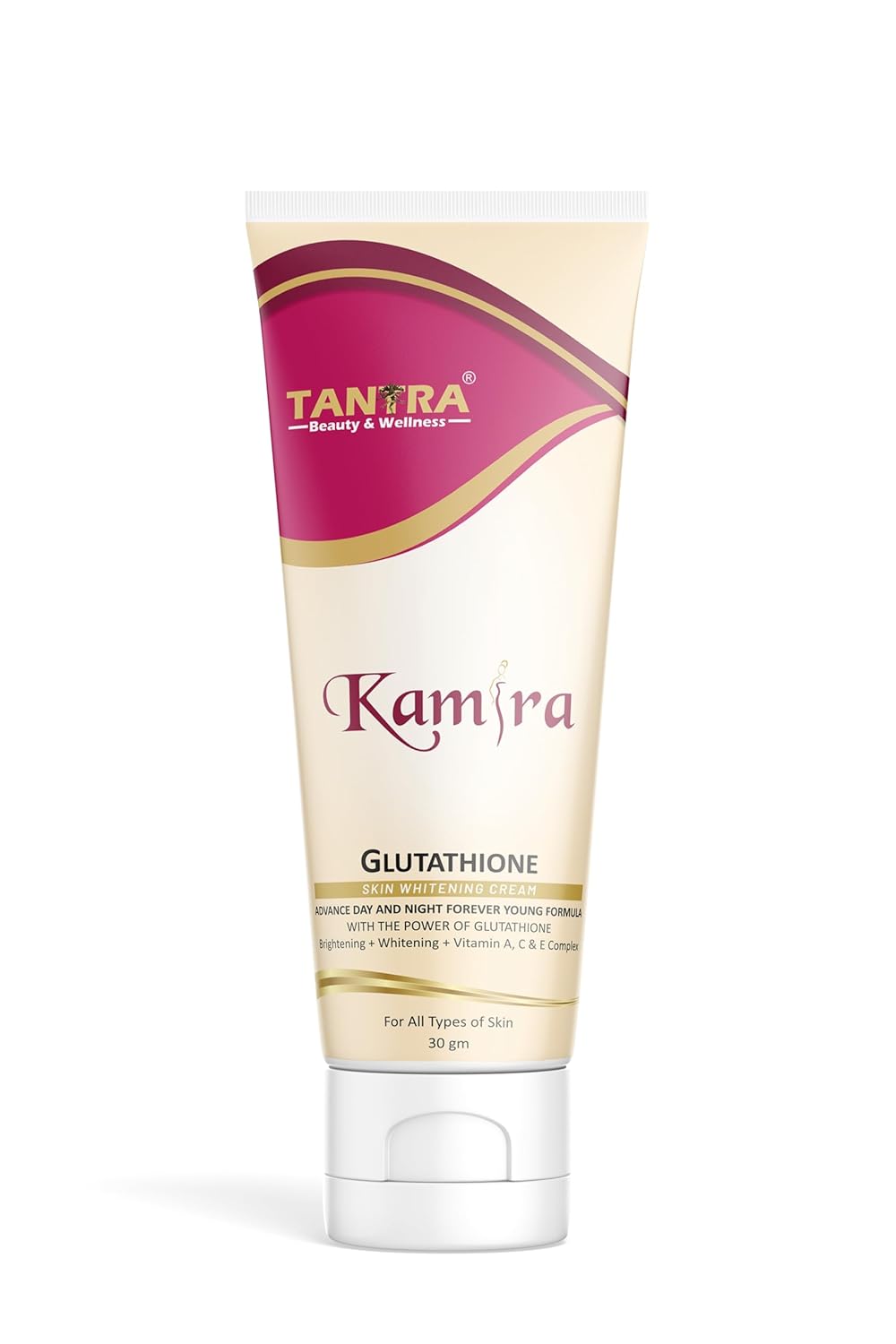 Kamira Skin Brightening Cream 30g – Glutathione, Kojic Acid, Vitamin A, C & E for Even Skin Tone, Dark Spot Reduction & Radiance