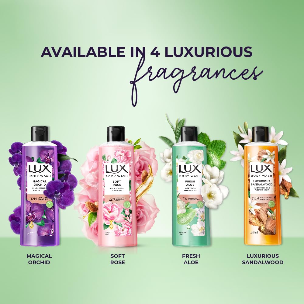 Lux Fresh Aloe Bodywash with Aloe Vera & Freesia Scent, 245 ml