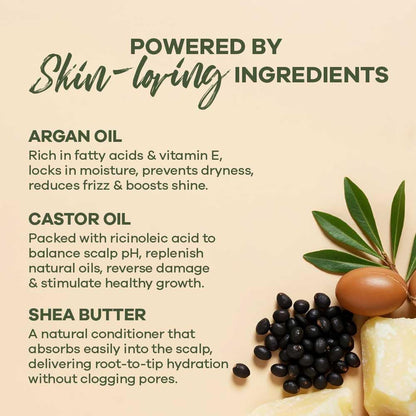 Earth Rhythm Solid Conditioner Bar – Argan & Black Castor, Deep Conditioning + Frizz Control, No Parabens & Sulphates