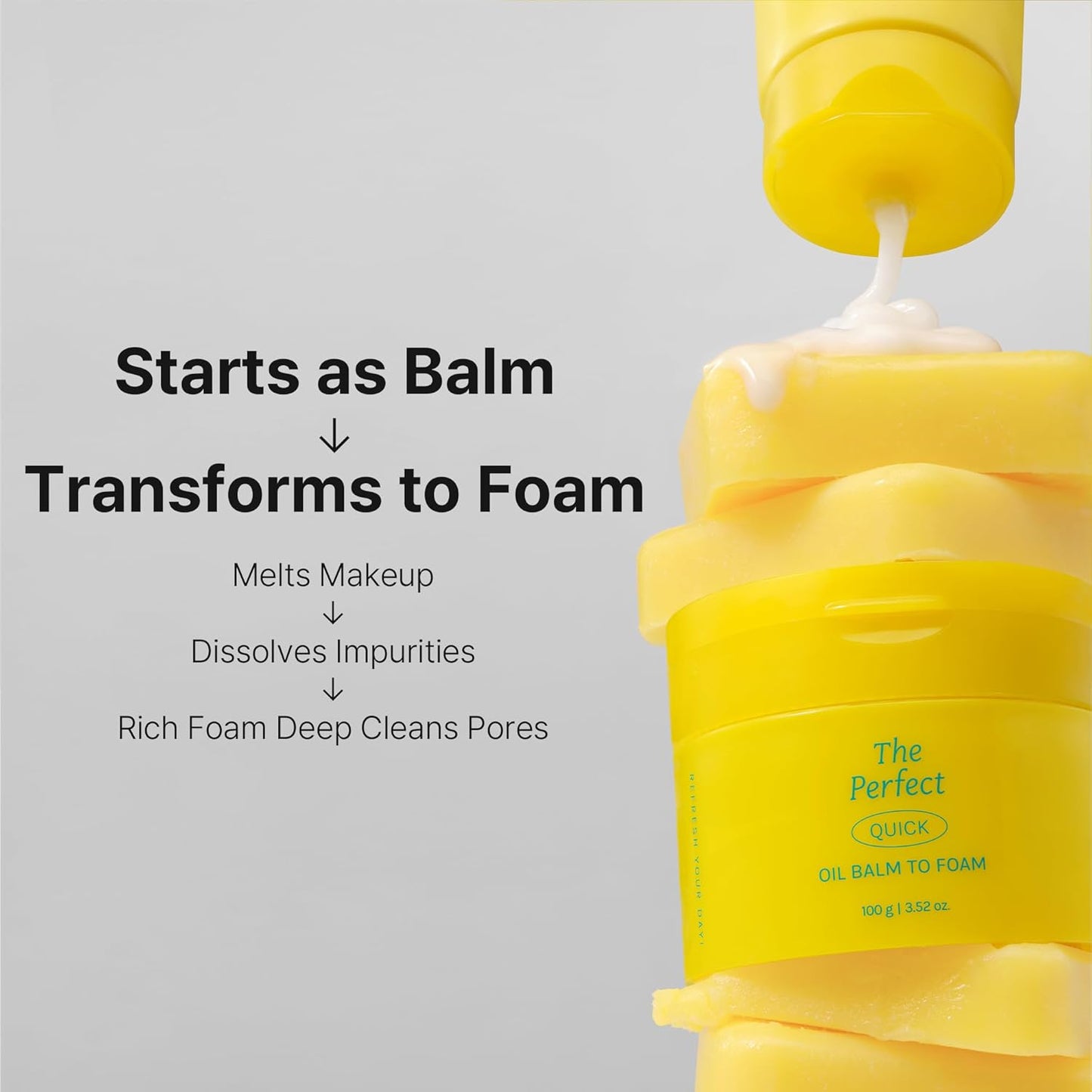 Ariul The Perfect Oil Balm to Foam Cleanser 100ml | Korean Makeup Remover & Facial Cleanser for Deep Cleansing, Sebum Control, Pore Care & Hydration