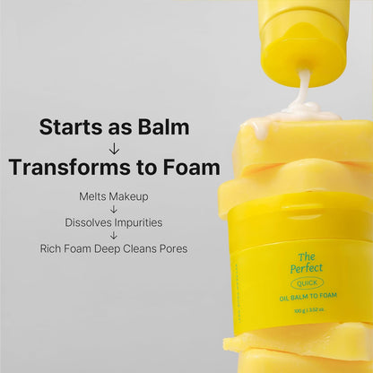Ariul The Perfect Oil Balm to Foam Cleanser 100ml | Korean Makeup Remover & Facial Cleanser for Deep Cleansing, Sebum Control, Pore Care & Hydration