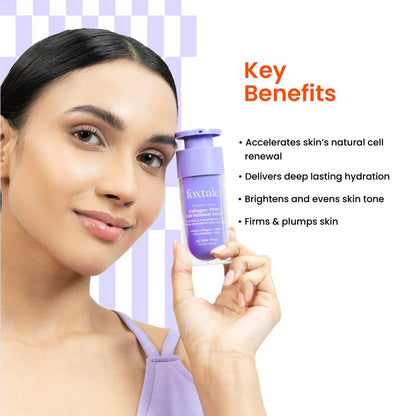 Foxtale Collagen-PDRN Cell Renewal Serum | Collagen + PDRN + Niacinamide + Polyglutamic Acid | Boosts Cell Renewal, Firms & Plumps Skin, Deeply Hydrates & Strengthens Barrier for Smooth, Glass-Skin Glow | For All Skin Types | 30 ml