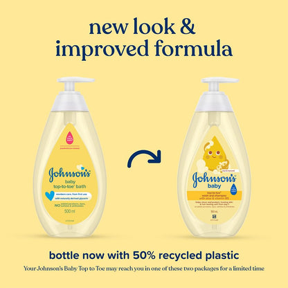Johnson's Baby Top to Toe Baby Bath, 500ml