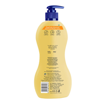 Parachute Advansed Honey Soft Body Lotion, With Honey, 100% Natural, Dry Skin Moisturizer, Silky Smooth Skin, 400ml
