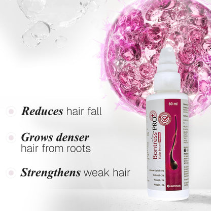 Bontress PRO+ Scalp Serum | Powered by Pro Active Peptides – 5% Capixyl, 3% Redensyl, 3% Anagain, 3% Procapil | Dermat recommended Hair Growth Serum | 94% Users Reported Hair Growth in 28 Days