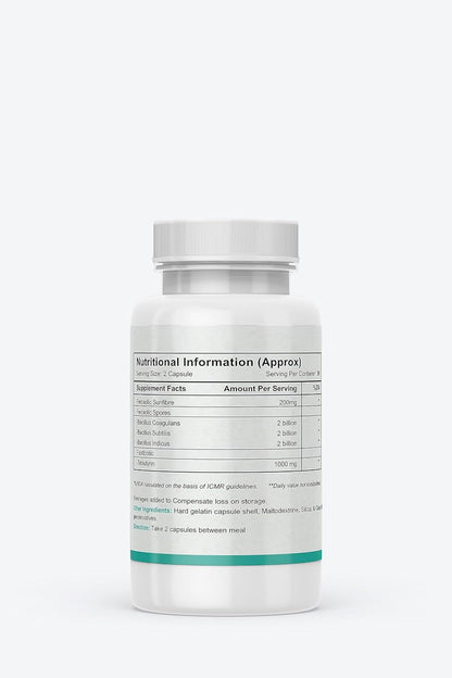 Autoimmunity Care Complete Biotic Care – 3-in-1 Pre Pro & Post Biotic Supplement | Prebiotics + Probiotics Supplement with Postbiotics, for Women & Men | Digestion Improve Supplement, Gut & Immunity | 60 Caps (30 dose)