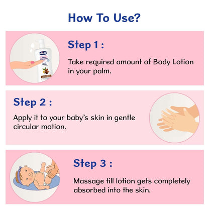 Chicco Baby Moments Body Lotion 200ml | Almond Milk & Murumuru Butter | Quick Absorb Formula with Natural Ingredients for Ultra Soft Skin | Dermatologically Tested | Parabens & Phenoxyethanol Free