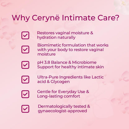 Intimate Care Ultra Pure Lipocream | World’s First Patented Biomimetic Formulation Menopause Vaginal Moisturizer for Women | pH 3.8, Microbiome Friendly | Soothes Itching & Irritation caused due to Vaginal Dryness | Non-Hormonal Dryness Relief Cream