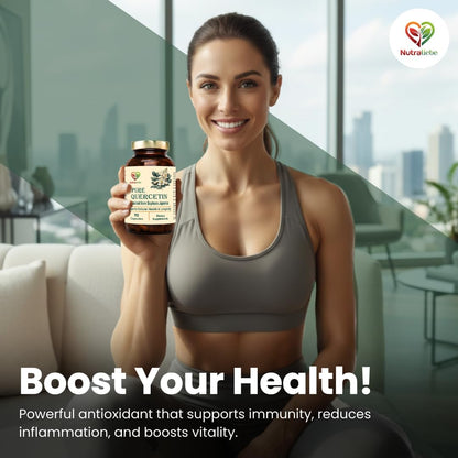 Nutraliebe Ultra-Pure Quercetin 500mg – Ultimate Immune & Shield-90 Caps | [ MAX ABSORPTION ] High Bioavailability Formula