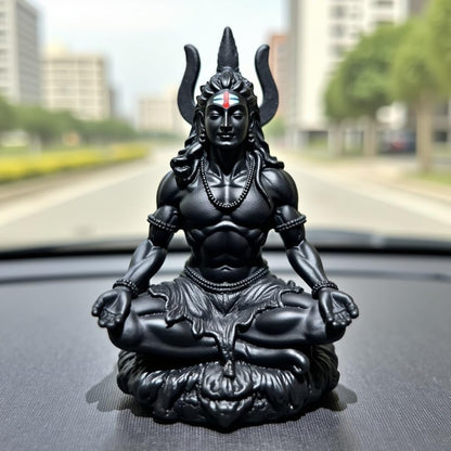 UNOVATE Shiva Idol for Car Dashboard | Shiv Idol | Lord Shiva Murti | Black