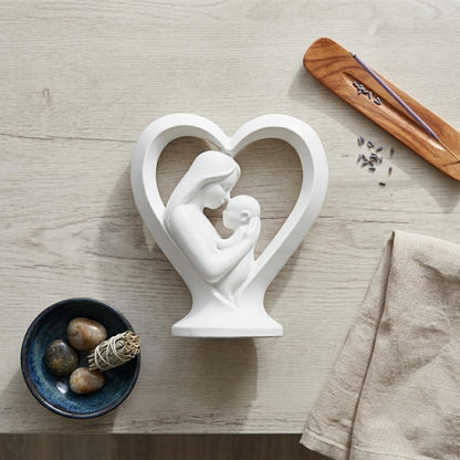 Mother Baby Statue Showpiece Gift, Resin Mother Baby Figurine, motherr Child Statue, Home Decor Items, House Warming Gifts Mother's Day, Baby Shower Gifts for Mom to be