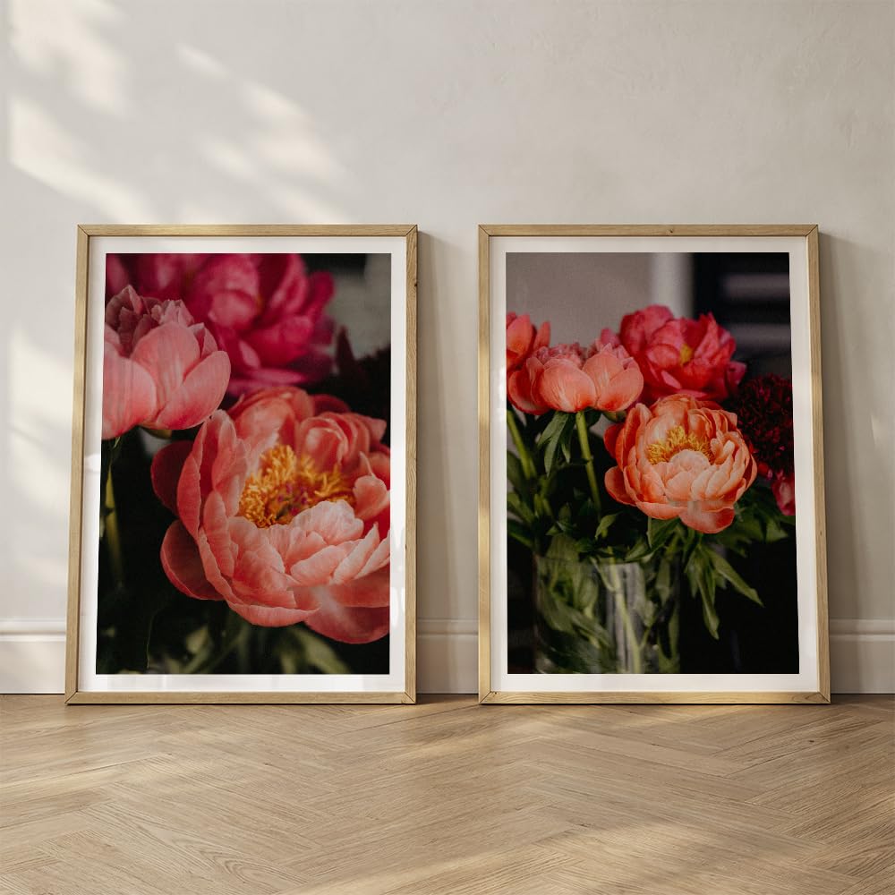 Set of 2 wall art paintings for living room & wall painting for bedroom wall decor - (10x13 Inch framed poster, Paintings for home decor)