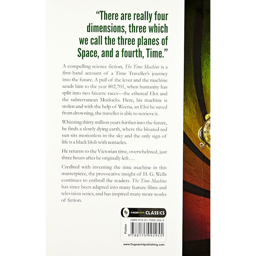 The Time Machine by H. G. Wells | Premium Classic Edition | A Sci-Fi Masterpiece on Time Travel & the Future World | Time Travel Fiction Classic | Futuristic Fantasy Book | Victorian Literature | Original Premium Paperback Edition Paperback