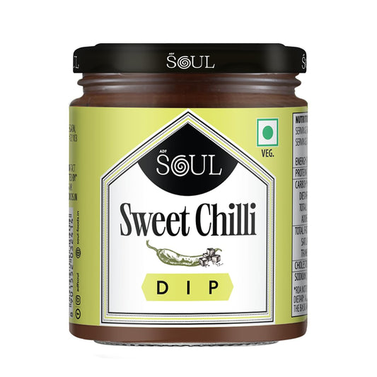 ADF Soul Sweet Chilli Dip | Sweet & Mildly Spicy Sauce With Red Peppers & Garlic | Ideal With Finger Foods & Spring Rolls | 230g.