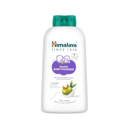 Himalaya Gentle Baby Powder 200g | Keeps baby's skin smooth & dry with natural goodness | Olive Oil, Almond Oil & Yashad Bhasma | No.1 Baby Powder Brand | No.1 Dr. Recommended | 99% NOI