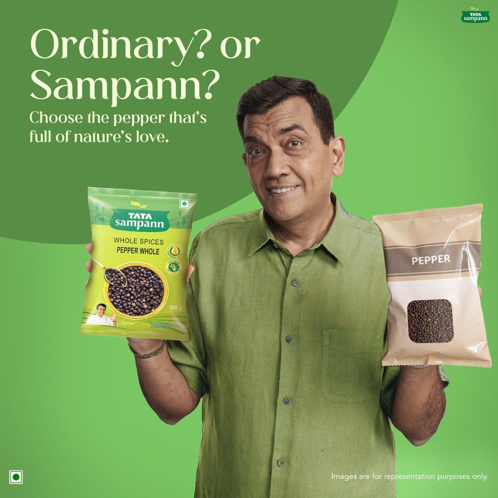 Tata Sampann Black Pepper Whole, 100g