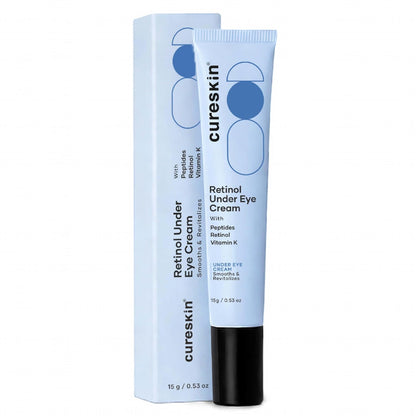Cureskin Retinol Under Eye Cream with packaging on a white background