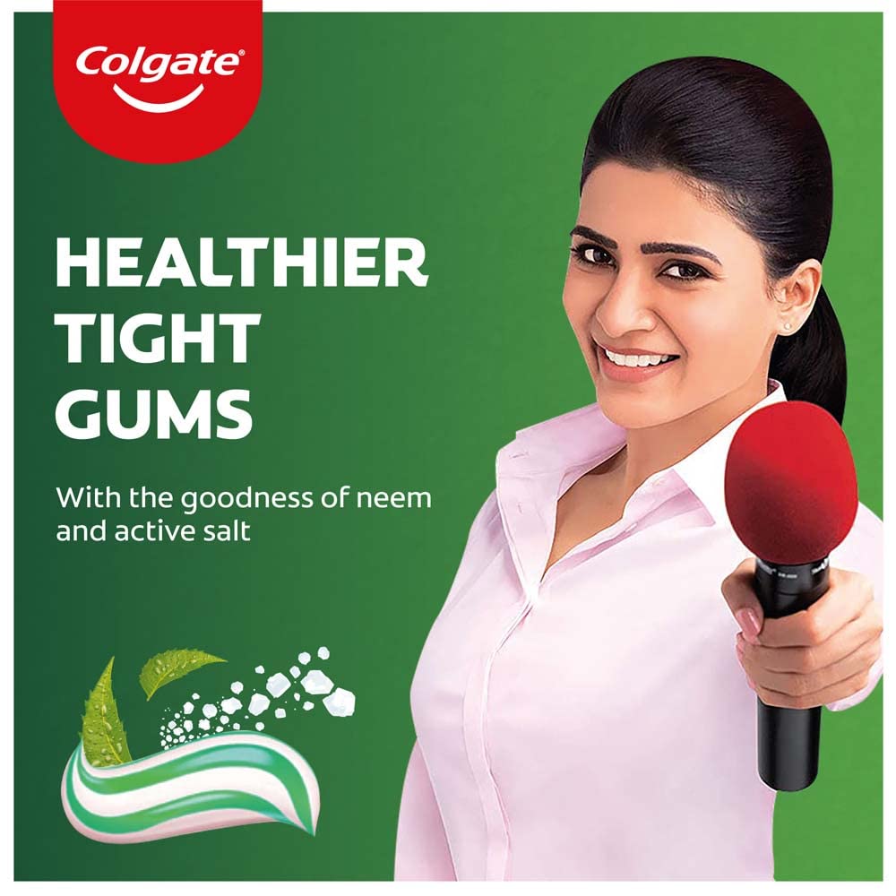Colgate Active Salt Neem Toothpaste, Germ Fighting Toothpaste For Healthy, Tight Gums, Oral Care 200G