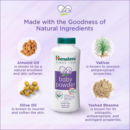 Himalaya Baby Powder 400g | Refreshes and keeps baby's skin smooth and dry