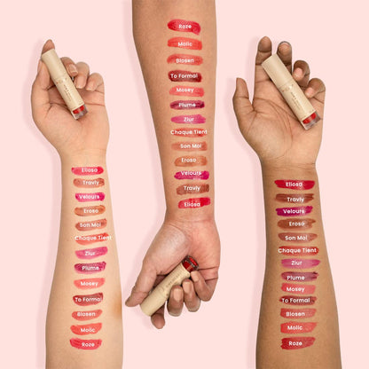 Earth Rhythm Airy Weary Lipstick – Eroso | Moisturize Dry chapped Lips,Matte Finish | Hyaluronic Acid, Jojoba Seed Oil, Lotus extract – 3.5g