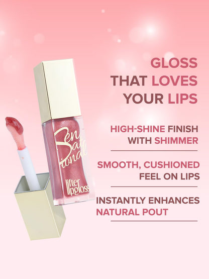 Daily Life Forever52 Sensational Lifter Lip Gloss | High-Shine, Hydrating & Non-Sticky | Infused with Hyaluronic Acid, Coconut Fruit Extract & Castor Seed Oil | Fuller, Smooth, Radiant Lips (Amber Melt 03, 7.5g)