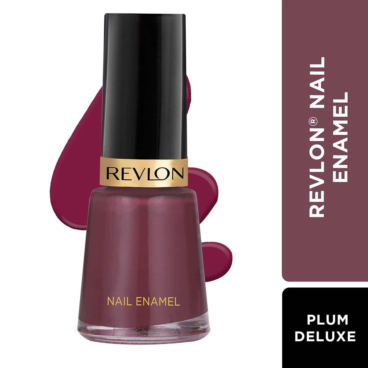 REVLON Matte Finish Nail Enamel, Plum Deluxe, 8ml
