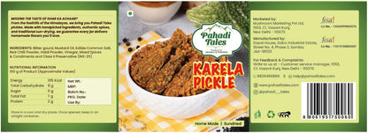 Pahadi Tales Karela Pickle 200g | Bitter Gourd Achar in Pure Mustard Oil | Sundried Homemade Pahadi Achaar | Karele ka Achar | Traditional Pahadi Recipe | Made in Jammu & Kashmir